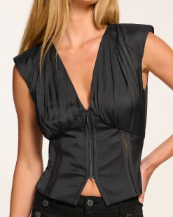 Ramy Brook Adeline V-Neck Corset Top Sale