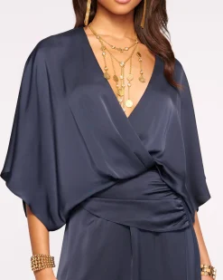 Ramy Brook Adiel Wrap Midi Dress New
