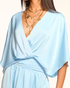 Ramy Brook Adiel Wrap Midi Dress New