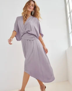 Ramy Brook Adiel Wrap Midi Dress New