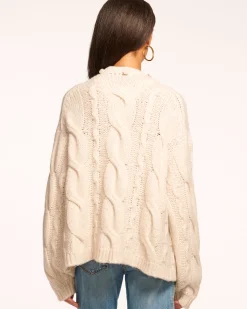 Ramy Brook Agnes Convertible Cardigan Sweater Oatmeal Sale