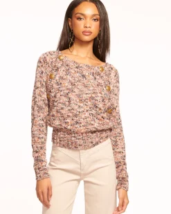 Ramy Brook Alden Long Sleeve Sweater Neutralcombo Sale