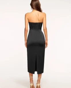 Ramy Brook Alianna Strapless Midi Dress Black Online
