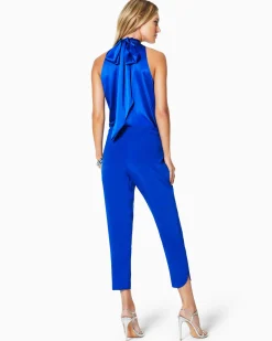 Ramy Brook Allyn Silk Paperbag Waist Pant Clearance