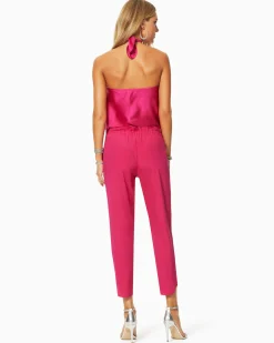 Ramy Brook Allyn Silk Paperbag Waist Pant Clearance