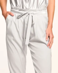 Ramy Brook Allyn Silk Paperbag Waist Pant Clearance