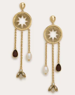 Ramy Brook Amandine Statement Earrings Goldneutral Fashion