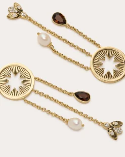Ramy Brook Amandine Statement Earrings Goldneutral Fashion