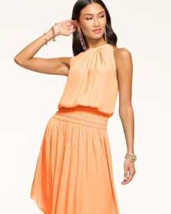 Ramy Brook Audrey Smocked Midi Dress Fashion