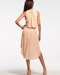 Ramy Brook Audrey Smocked Midi Dress Fashion