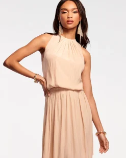 Ramy Brook Audrey Smocked Midi Dress Fashion