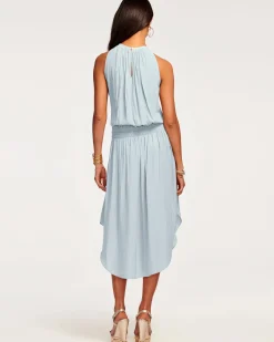 Ramy Brook Audrey Smocked Midi Dress Fashion