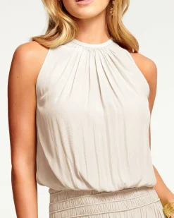 Ramy Brook Audrey Smocked Midi Dress Fashion