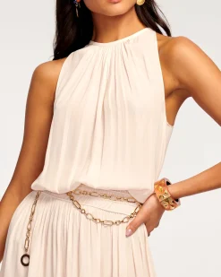 Ramy Brook Audrey Smocked Midi Dress Fashion