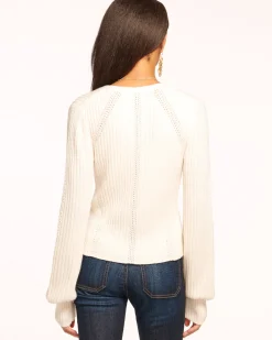 Ramy Brook Aurinda V-Neck Sweater Clearance