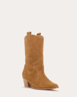 Ramy Brook Austin Suede Western Boots Saddlesuede Online