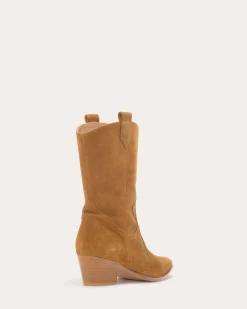 Ramy Brook Austin Suede Western Boots Saddlesuede Online