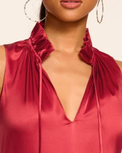 Ramy Brook Ayana Silk Tank Top Best