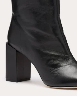 Ramy Brook Bo Leather Heeled Boots Black Sale