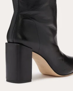 Ramy Brook Bo Leather Heeled Boots Black Sale