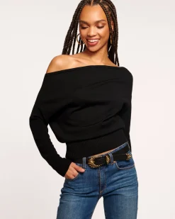 Ramy Brook Chance Wool Off-The-Shoulder Sweater Best