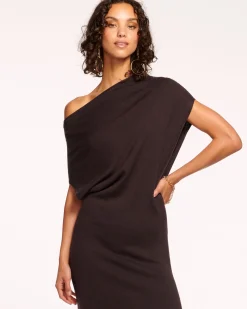 Ramy Brook Chet Wool Off-The-Shoulder Sweater Dress Fashion
