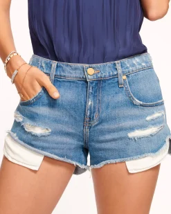 Ramy Brook Christy Low-Rise Short Mediumwash Fashion