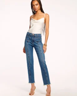 Ramy Brook Cropped Zayne High-Rise Skinny Jean Mediumwash Discount