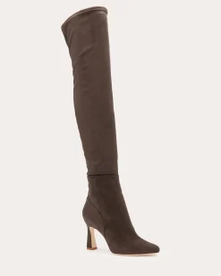 Ramy Brook Dara Suede Over-The-Knee Boots Clearance