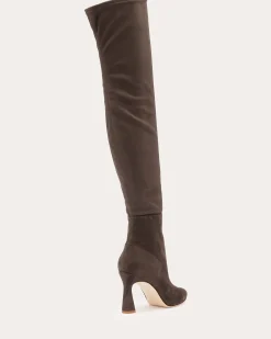 Ramy Brook Dara Suede Over-The-Knee Boots Clearance
