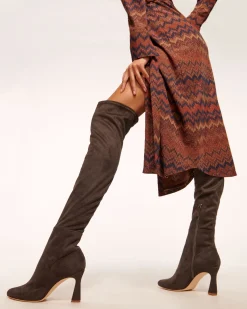 Ramy Brook Dara Suede Over-The-Knee Boots Clearance