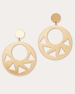 Ramy Brook Dayana Cutout Disc Earrings Gold Best