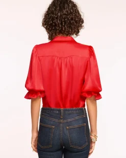 Ramy Brook Dina Button Down Bodysuit Best