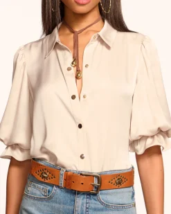 Ramy Brook Dina Button Down Bodysuit Best