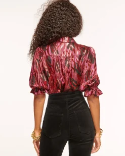 Ramy Brook Dina Button Down Bodysuit Best