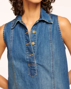 Ramy Brook Donnie Relaxed Denim Mini Dress Mediumwash Sale