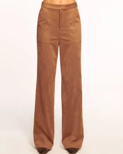 Ramy Brook Edwina Faux Suede Trouser Saddle Sale