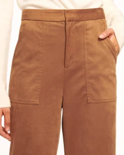 Ramy Brook Edwina Faux Suede Trouser Saddle Sale