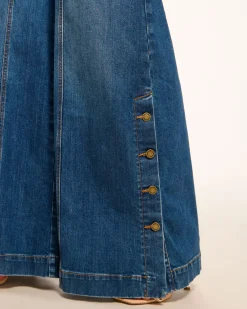 Ramy Brook Flores High-Rise Wide Leg Jean Mediumwash New