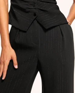 Ramy Brook Gaius Wide Leg Trouser Blackstripe Outlet