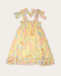 Ramy Brook Girls Babydoll Franka Dress Blueleaf Clearance