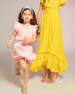 Ramy Brook Girls Lola Ruffle Mini Dress Best