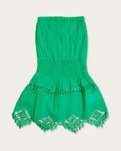 Ramy Brook Girls Maddison Lace Coverup Mini Dress Palmgreen New