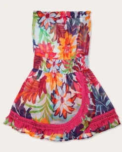 Ramy Brook Girls Sonia Coverup Mini Dress Tropicalflower Best