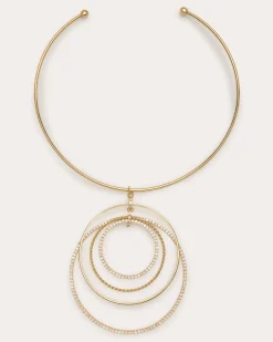 Ramy Brook Haiden Circular Necklace Gold Clearance