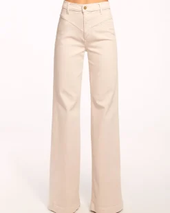 Ramy Brook Harmoni High-Rise Yoke Front Jean Bone New