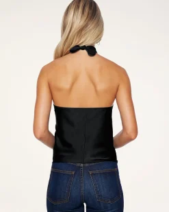 Ramy Brook Harriet Silk Halter Tank Top Fashion