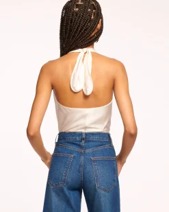 Ramy Brook Harriet Silk Halter Tank Top Fashion