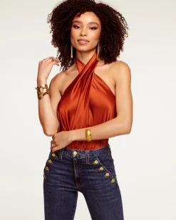 Ramy Brook Harriet Silk Halter Tank Top Fashion