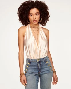 Ramy Brook Harriet Silk Halter Tank Top Fashion